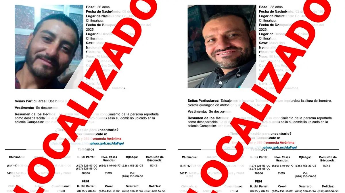hermanos localizados
