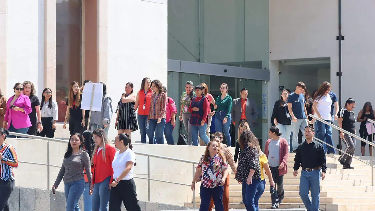SIMULACRO EN EDIFICIOS DEL CENTRO