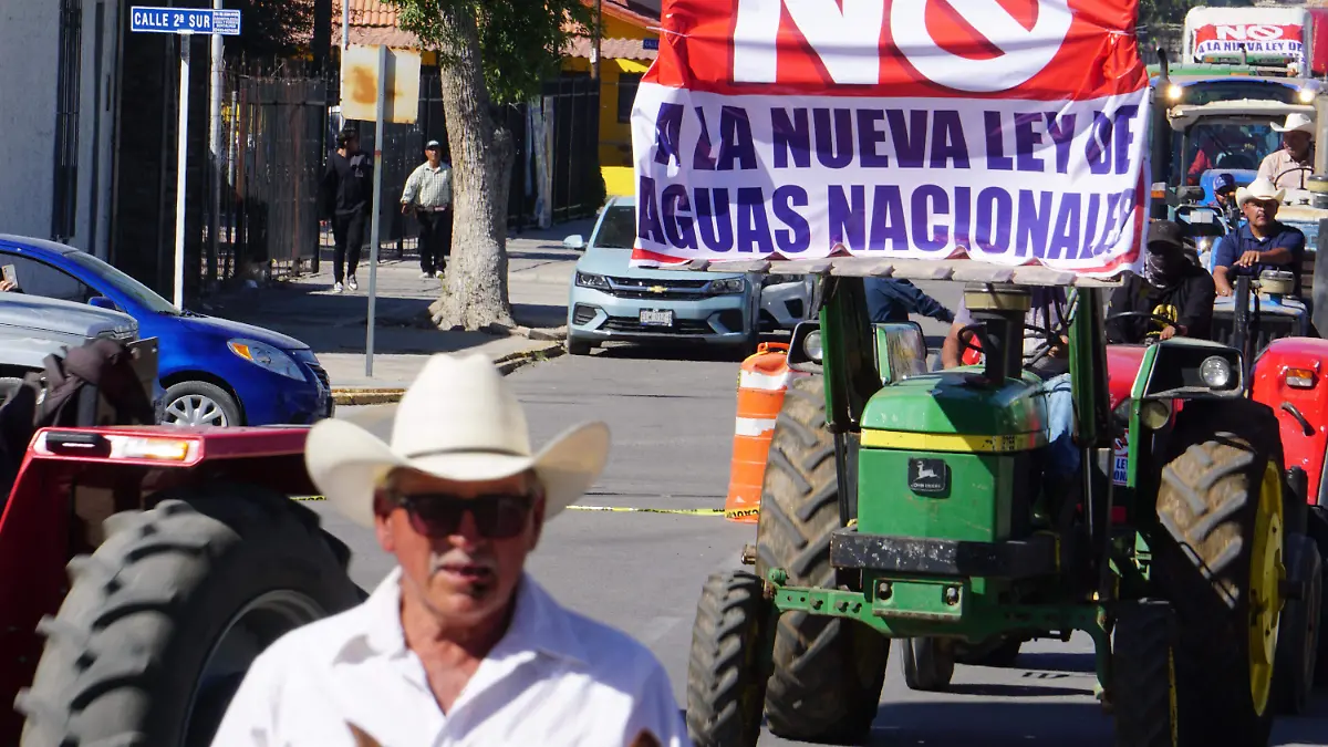 Productores Ley Aguas manifestación