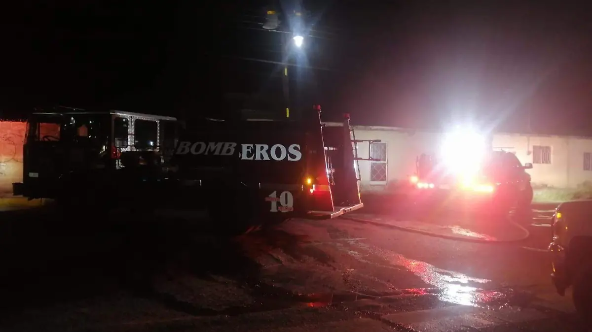 Bomberos en acción