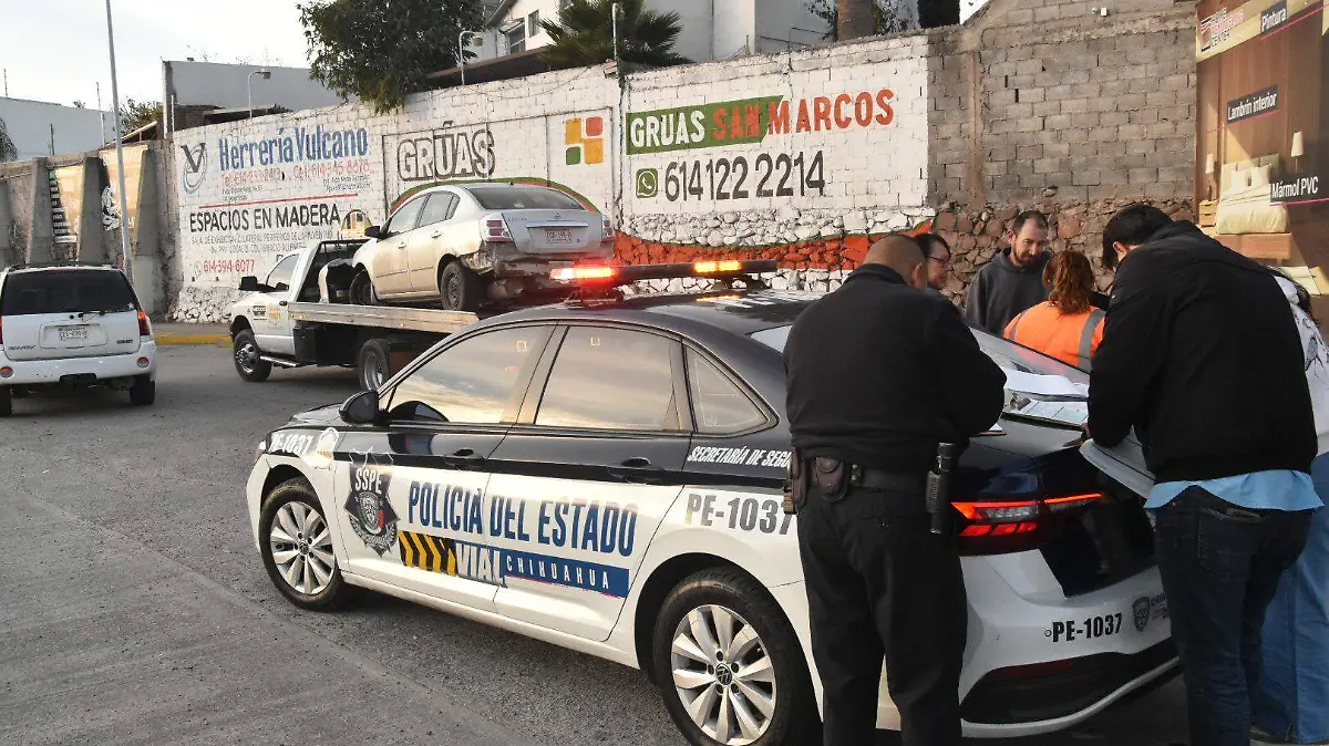 CHOQUE VS MURO EN CANTERA/CHIHUAHUA