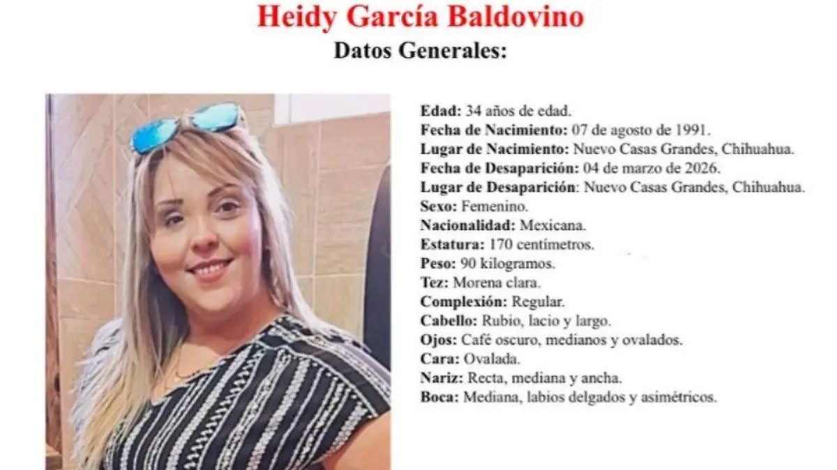 Heidy García Baldovino, de 34 años
