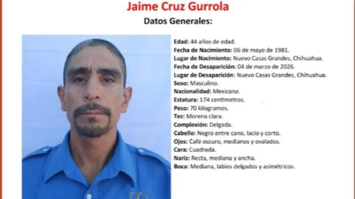 Jaime Cruz Gurrola, de 44 años