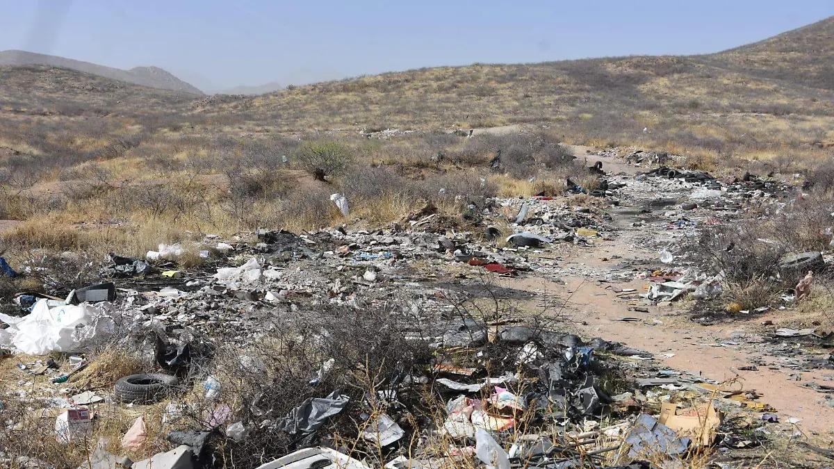 Basurero clandestino ampliación ejidales contaminación tiradero