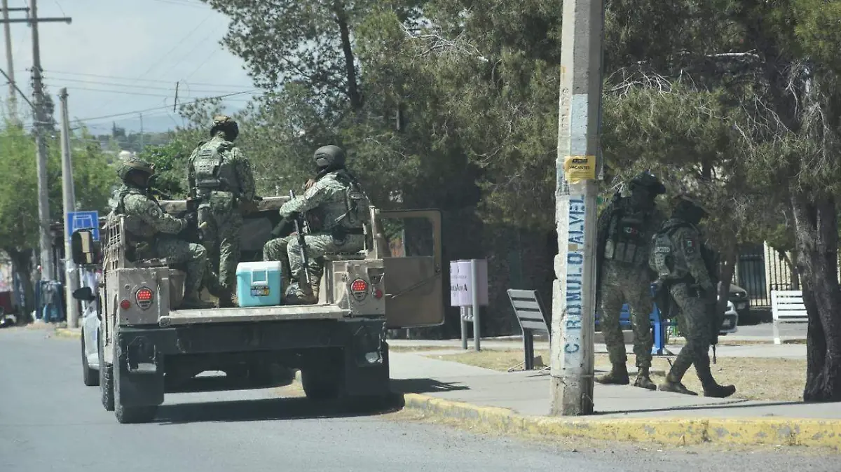 Movilización militares ejército extorsión