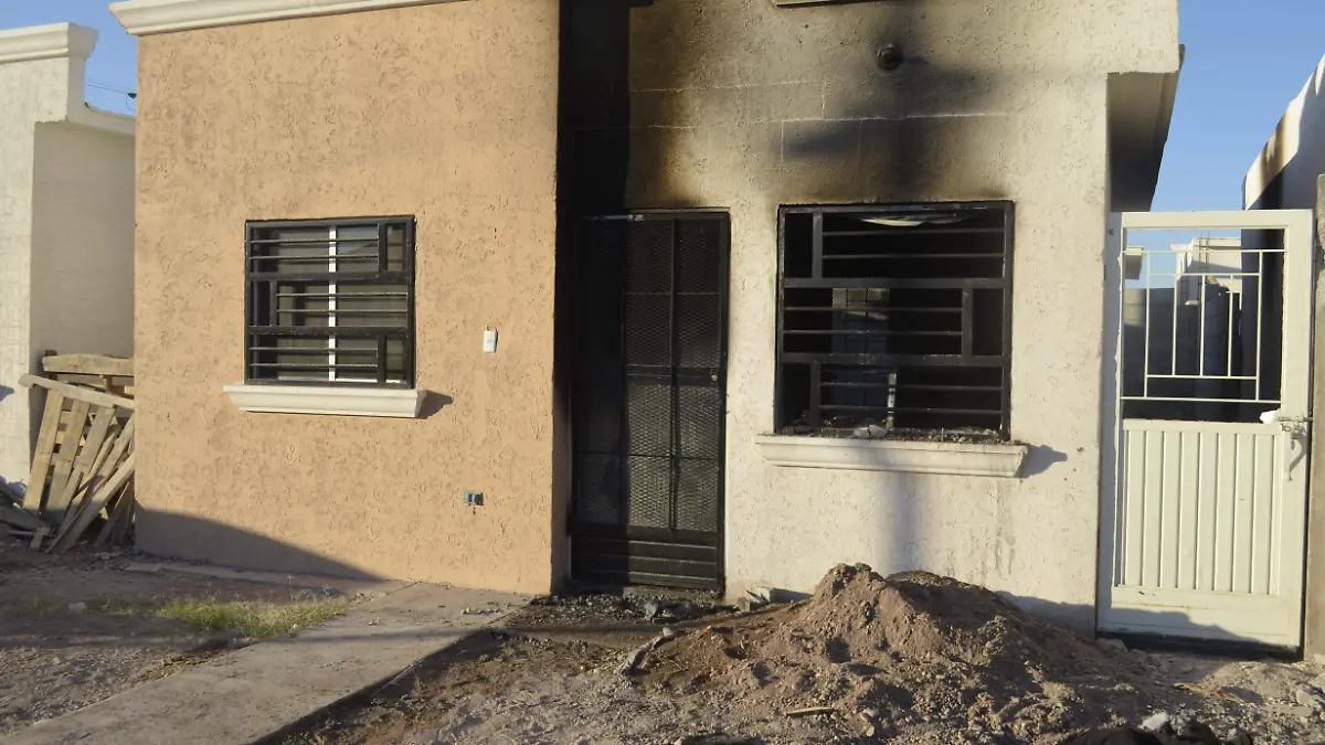 vivienda incendiada