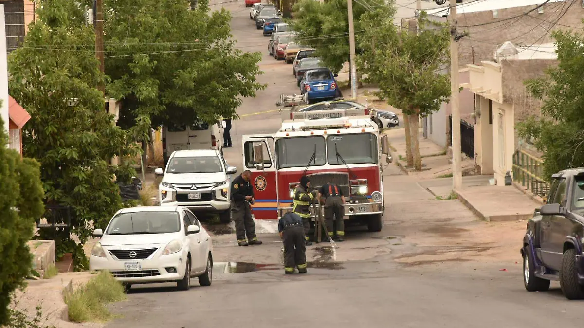 Fuga de gas en colonia Granjas