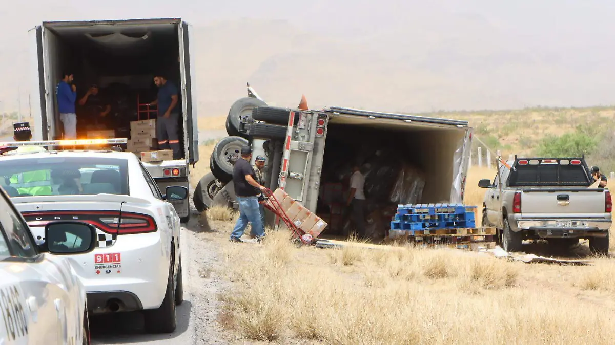 Volcadura de trailer