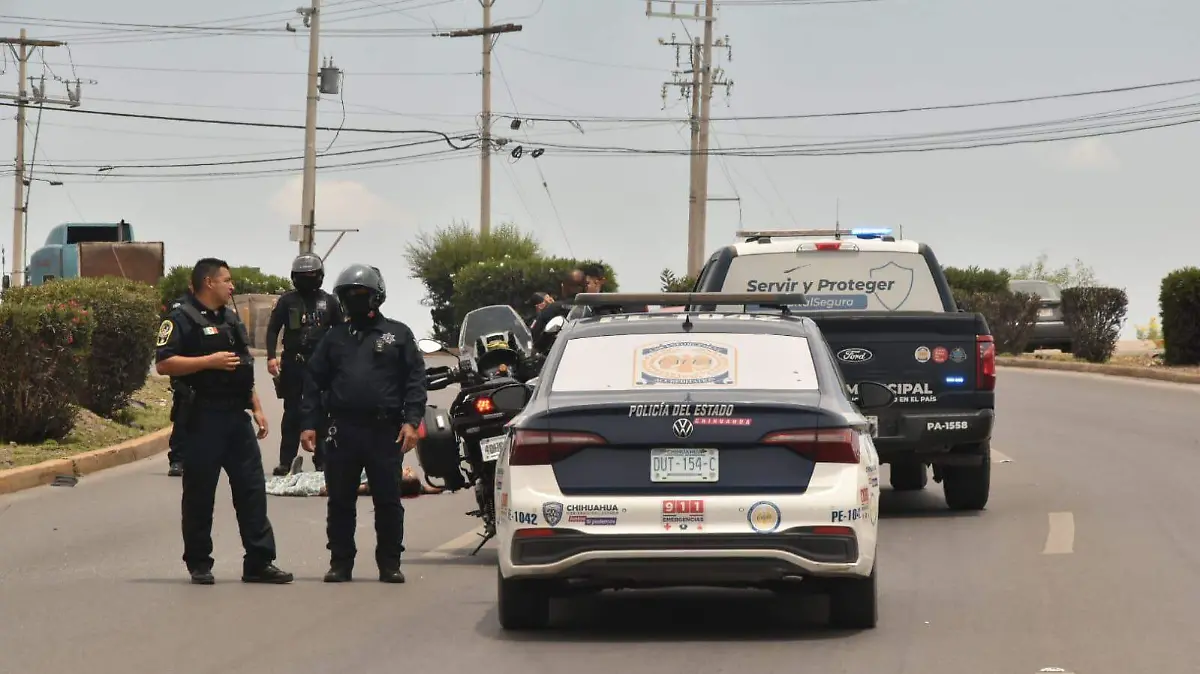 movilización accidente patrullas vialidad policias