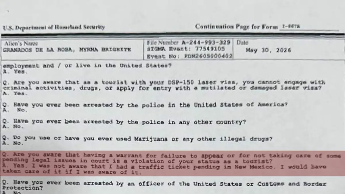 DOCUMENTO MIGRATORIO BRIGHITE