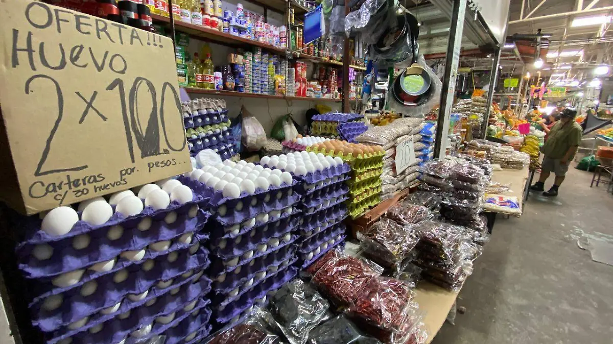 Mercado inflación huevos cartera 
