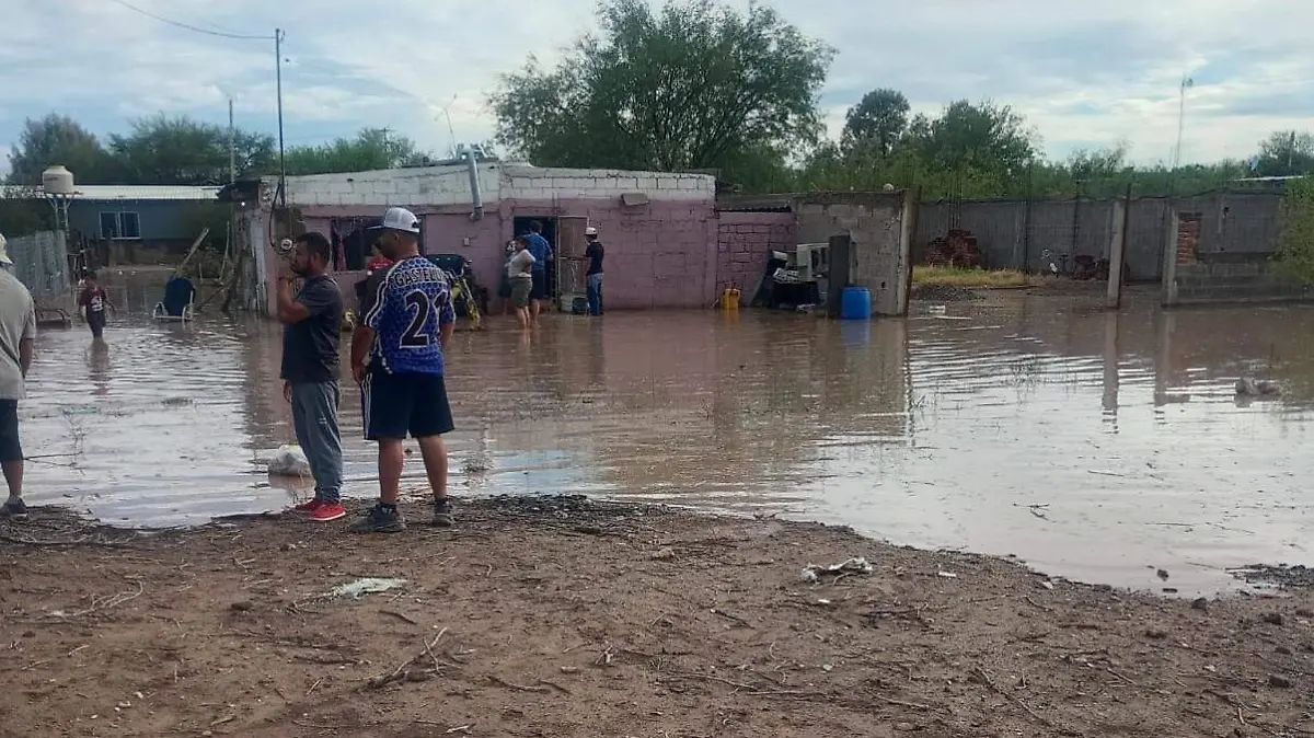 Casas inundadas