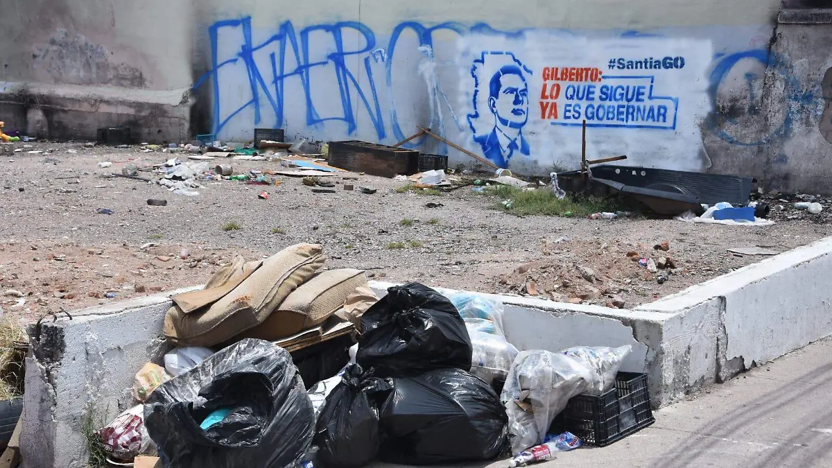 Basura en puente de la Colón (1)