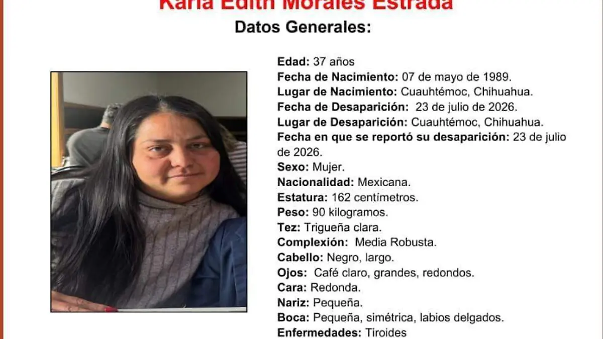 desaparecida fallecida