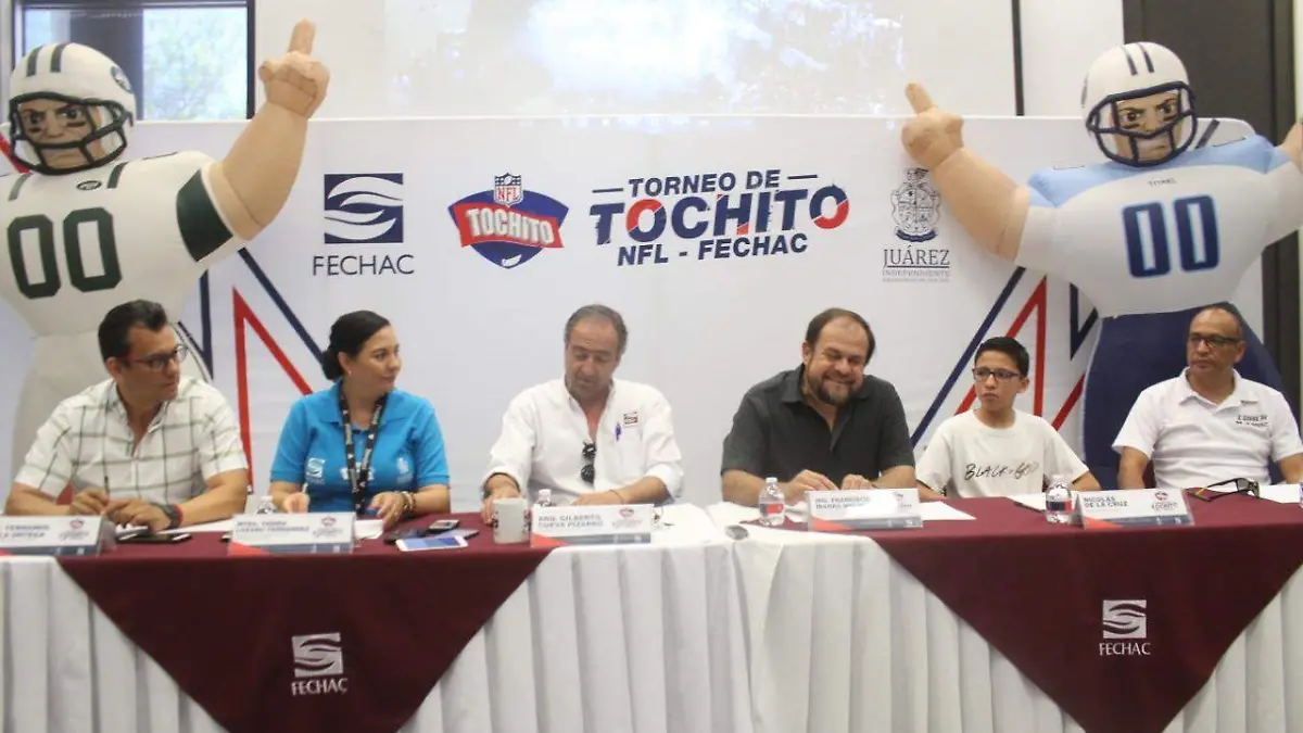 Presentan Torneo de Tochito NFL Fechac