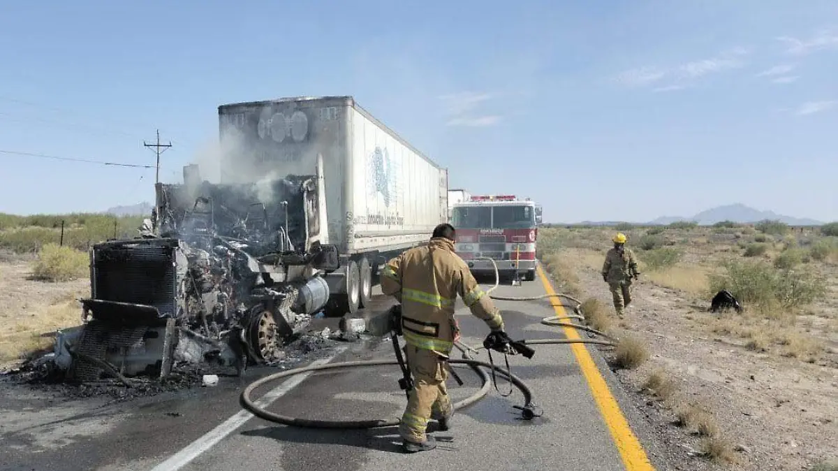 incendio tractocamión