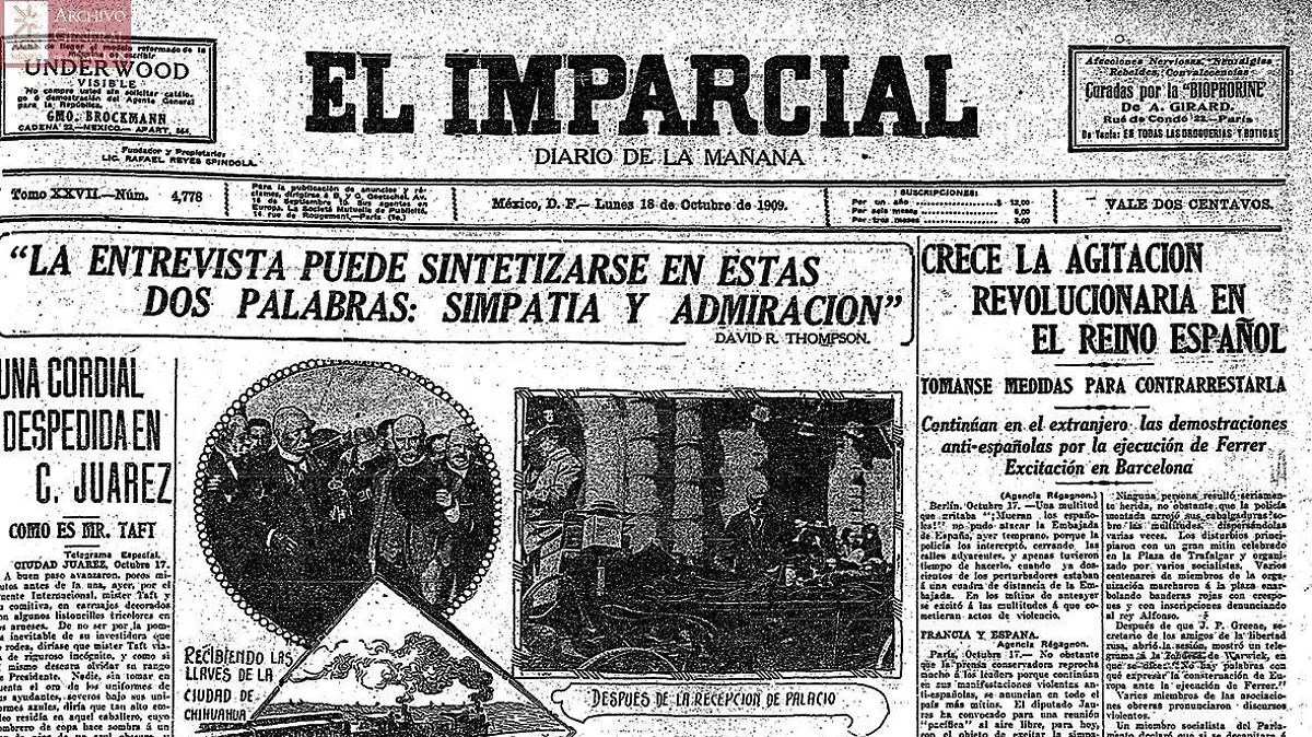 William Taft y Porfirio Díaz