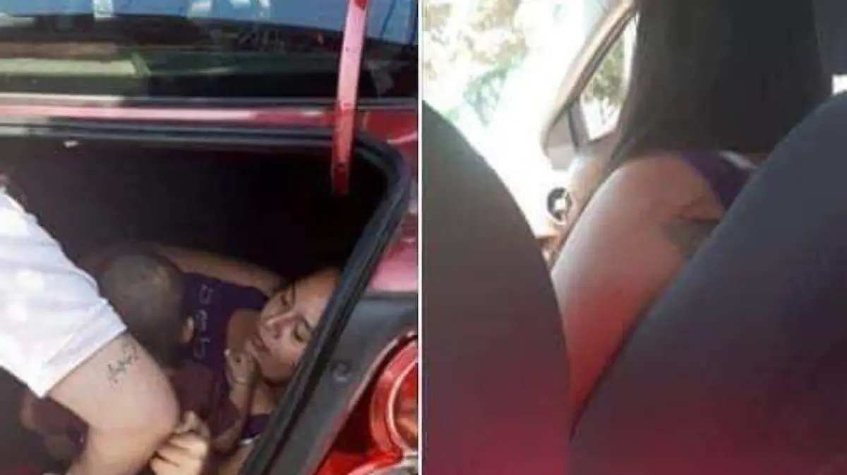 La esposa del chofer junto a su hijo estaban en la cajuela para espiarlo