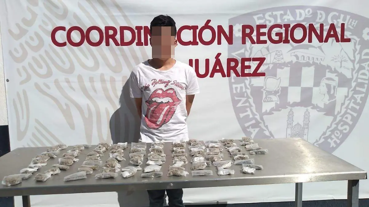 detenido con mariguana