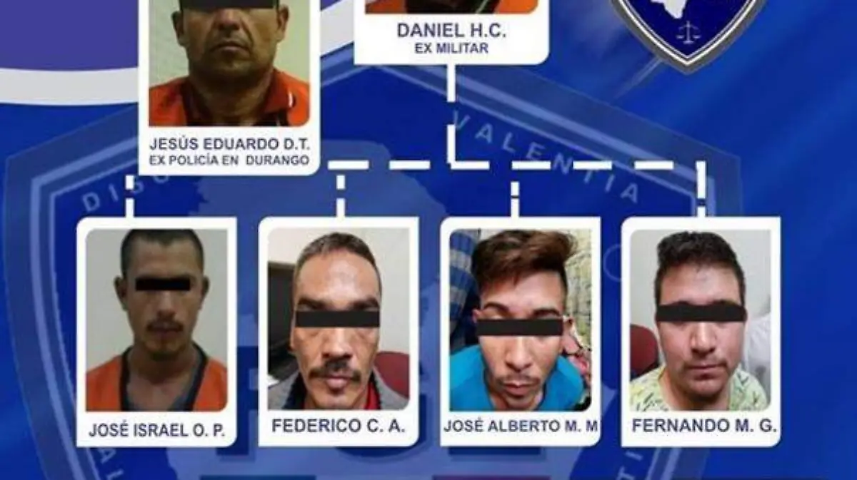 miembros del grupo delictivo los escorpiones