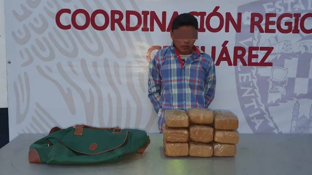 detenido con mariguana