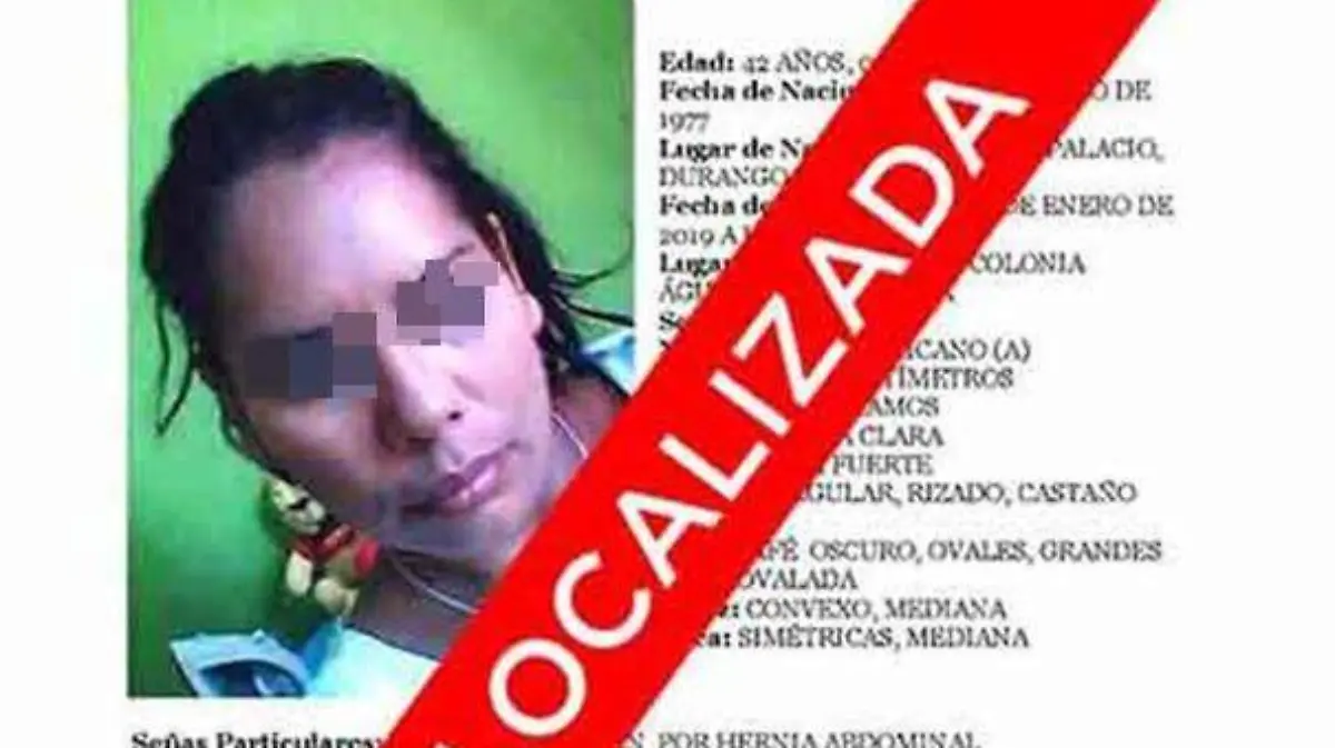 mujer desaparecida