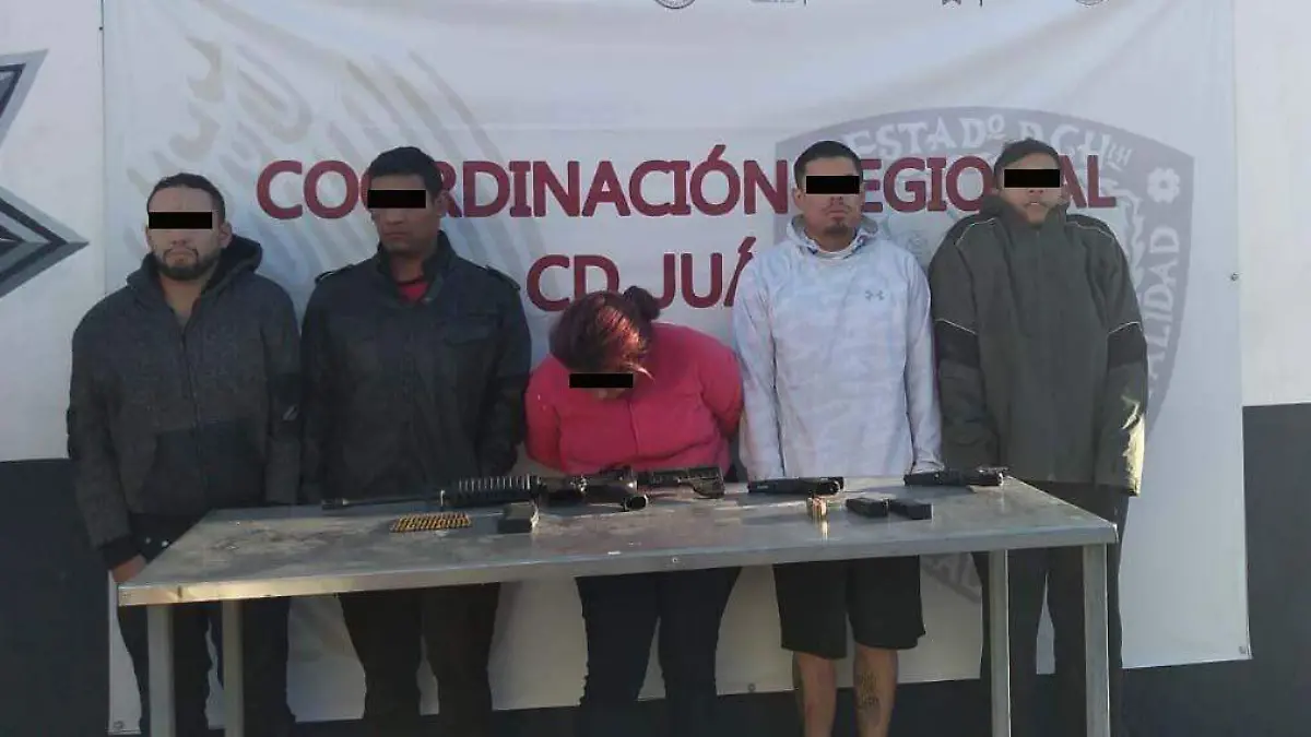 detenidos con arsenal