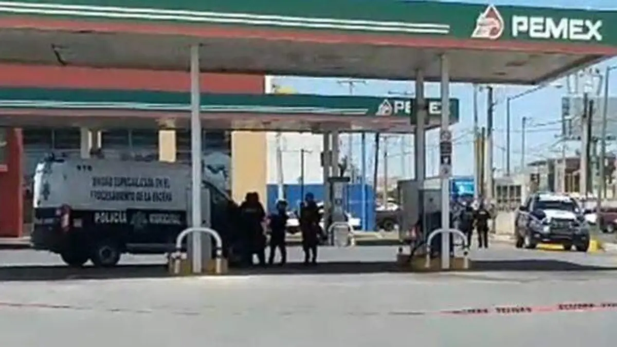 muerto en gasolinera