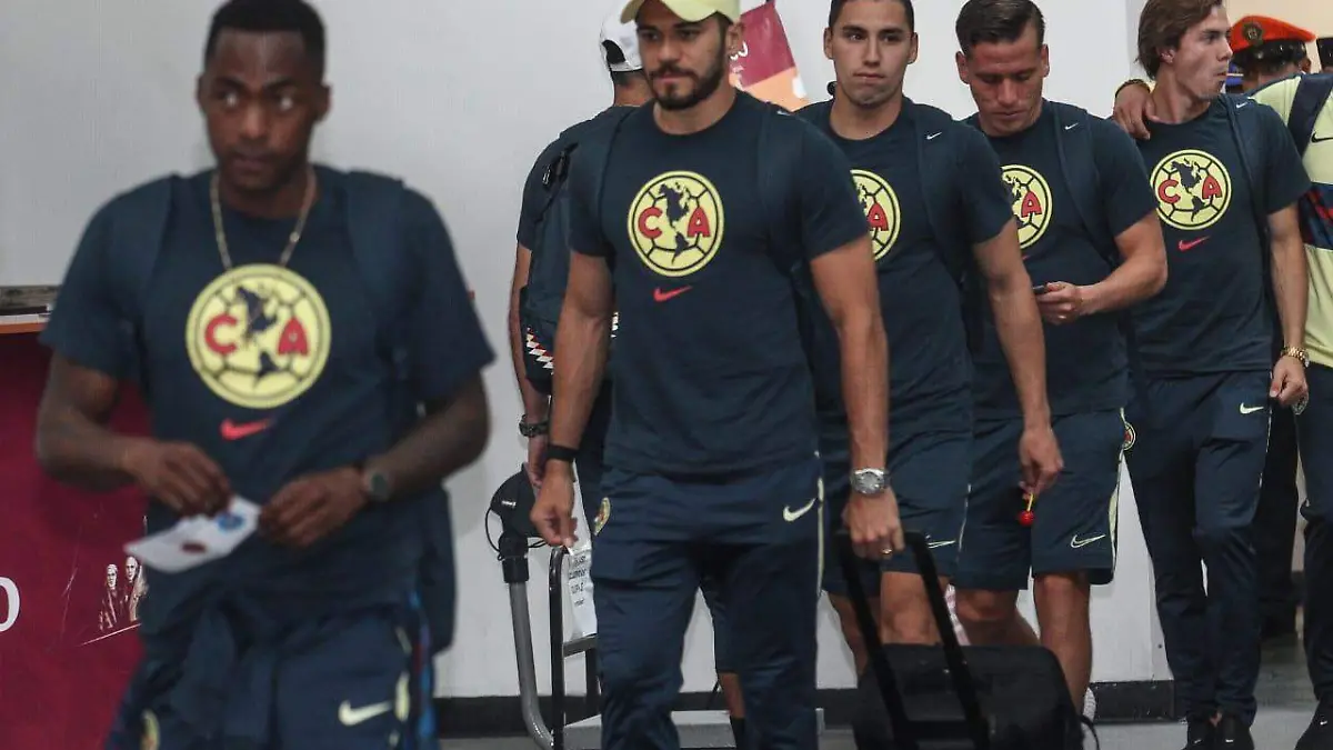 esta es una foto del américa cuando iban a viajar a Ciudad Juárez de la cd de México