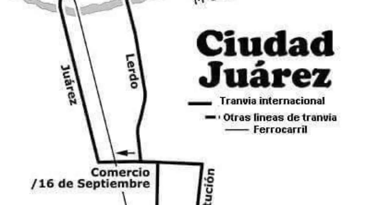 tranvía en Ciudad Juárez