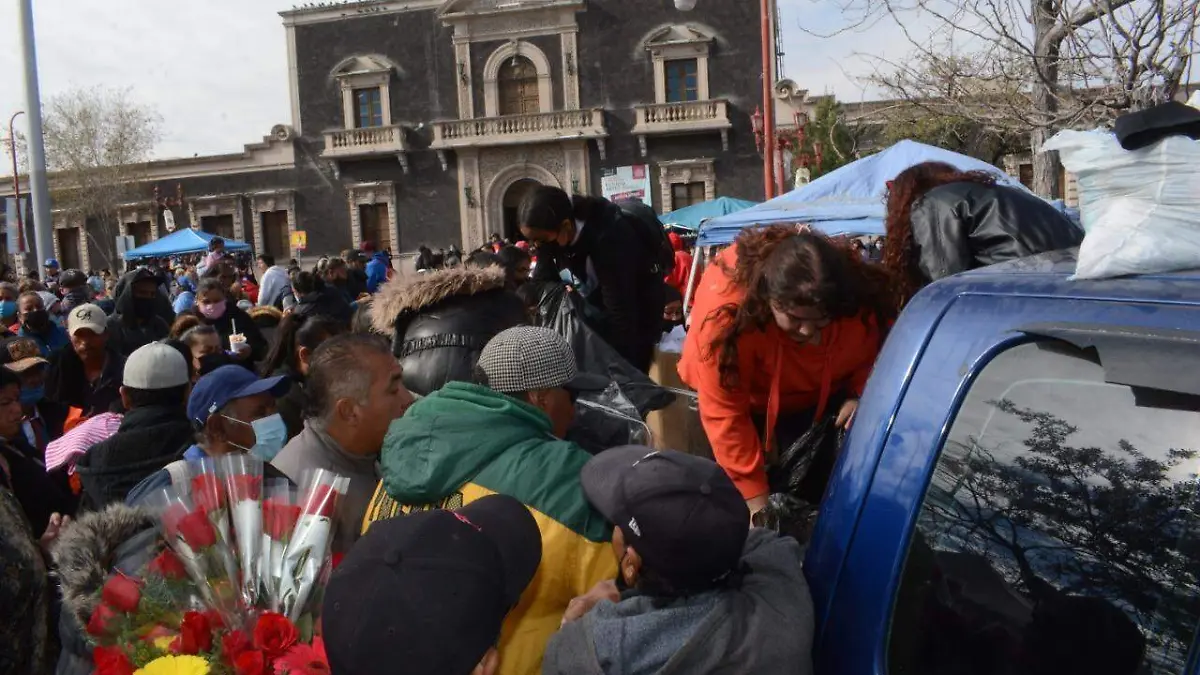 Posada navideña en el centro