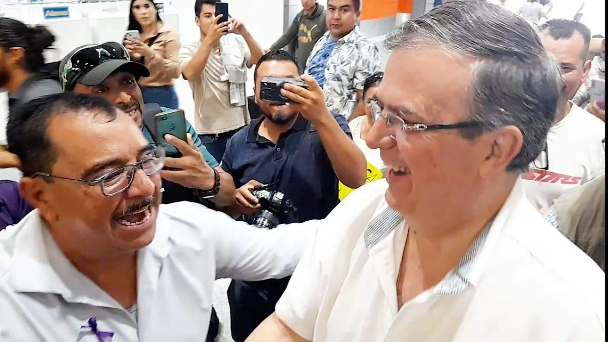 Llega Marcelo Ebrard a Ciudad Juárez