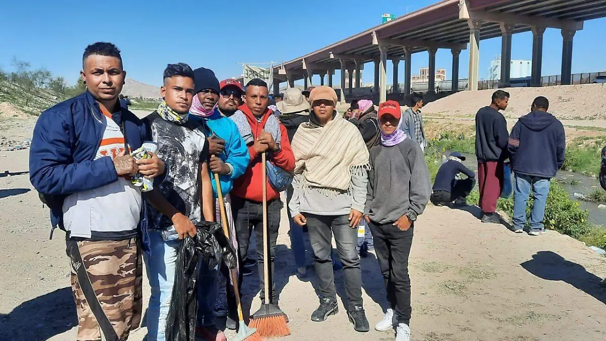 Limpian bordo migrantes  2