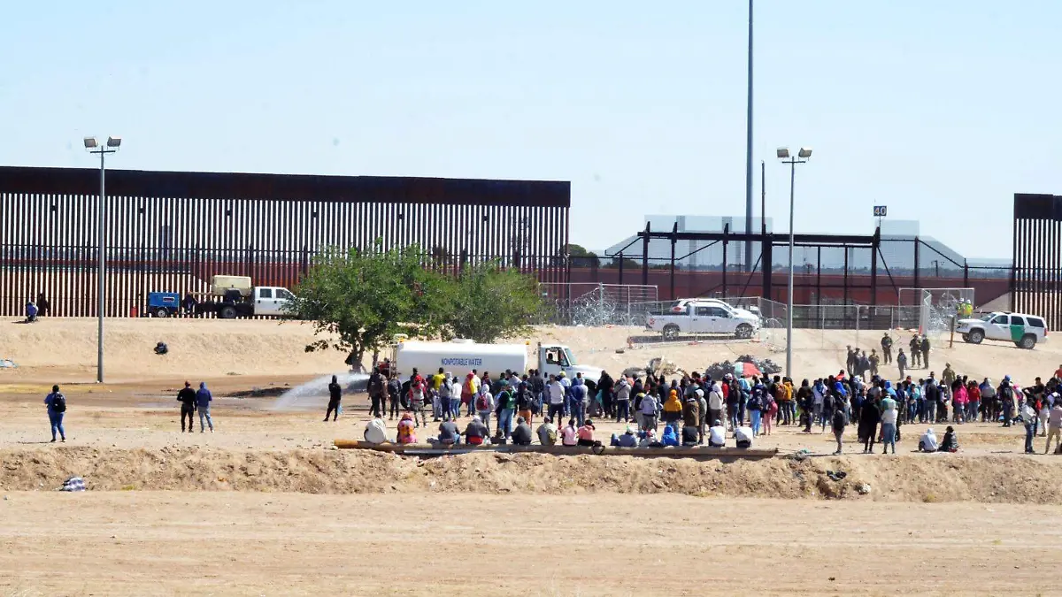 Migrantes en la frontera