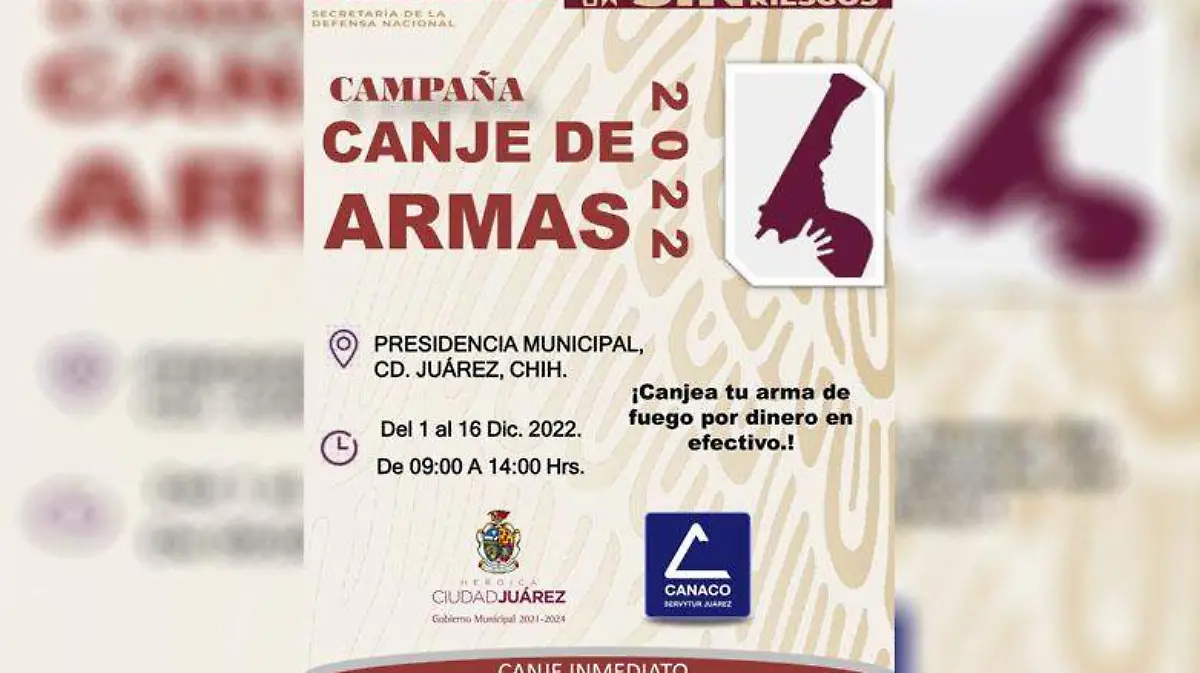 canje de armas