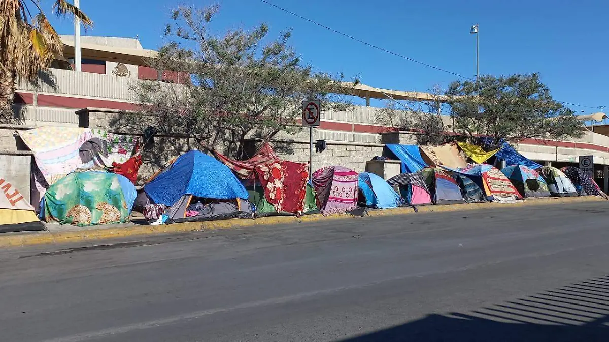 campamento migrante