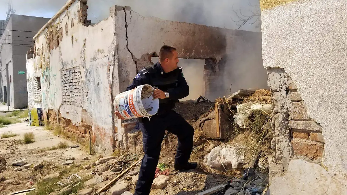 Incendio en tapias abandonadas1