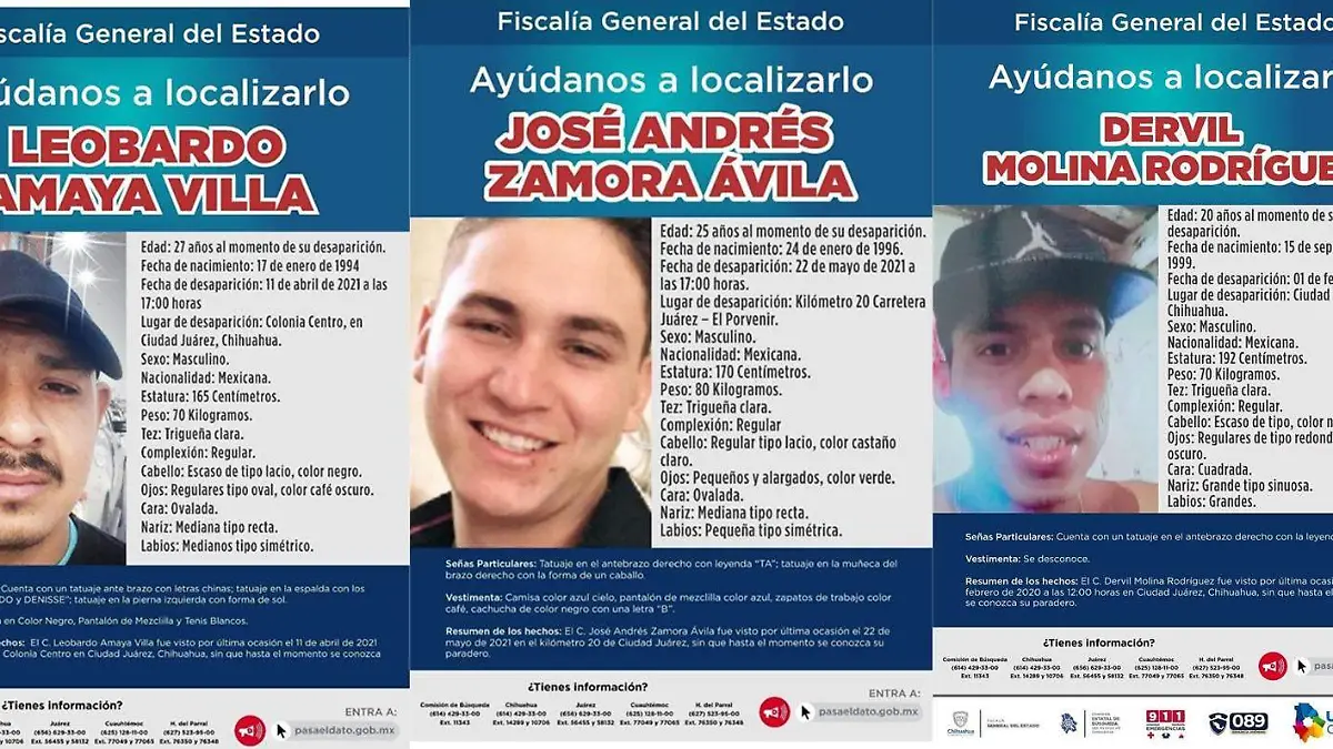 Hombres desaparecidos