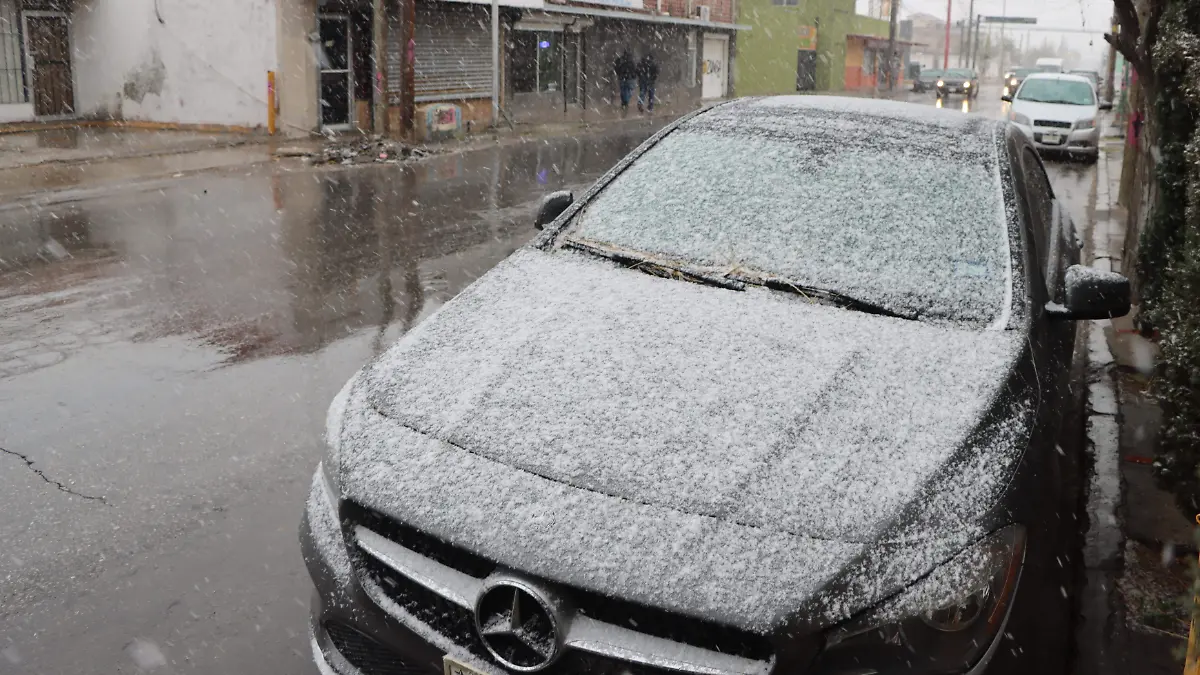 Primer nevada del 2025 en Ciudad Juárez