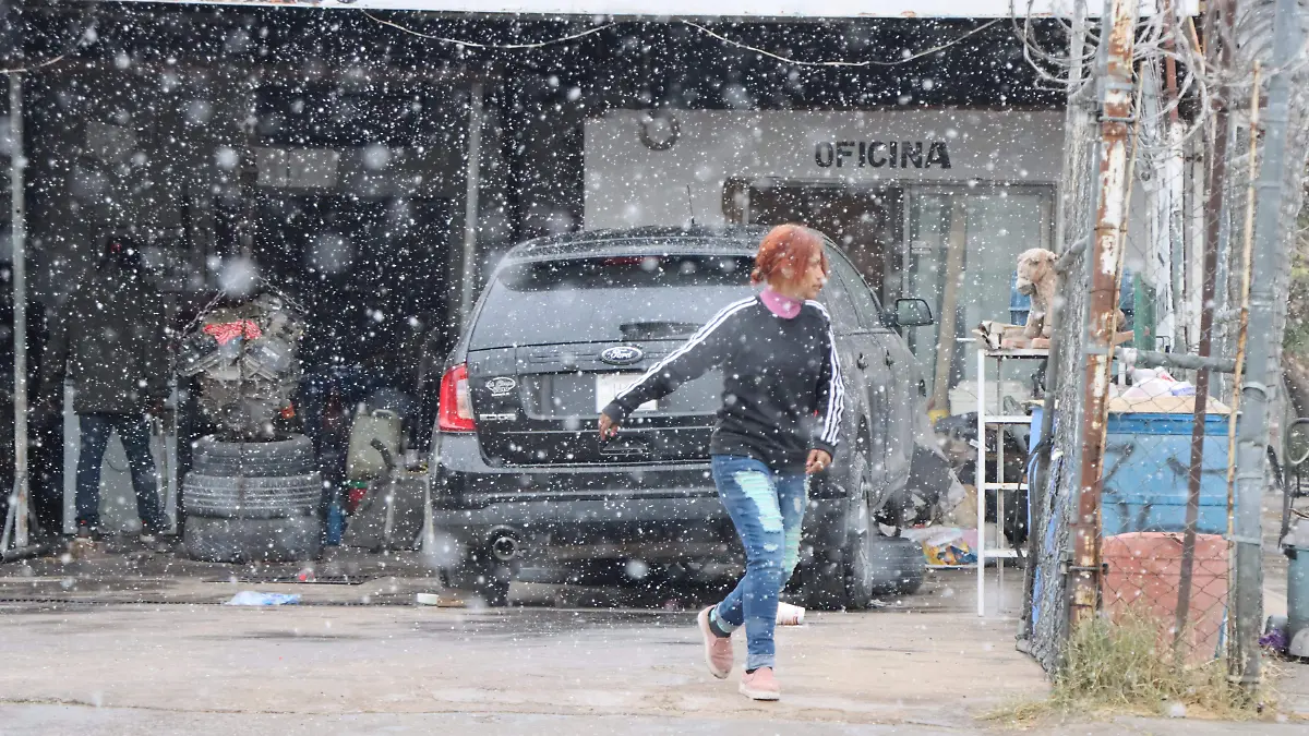 Primer nevada del 2025 en Ciudad Juárez