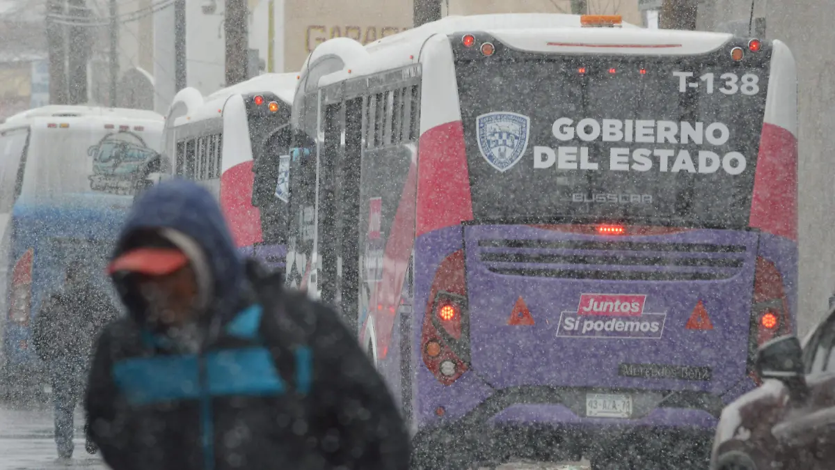 Cae nieve en Juárez