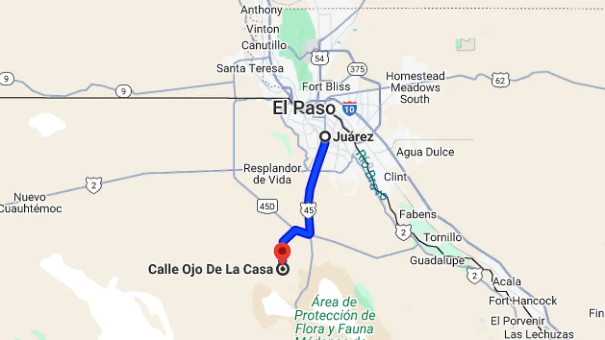 Ojo de la Casa en Samalayuca