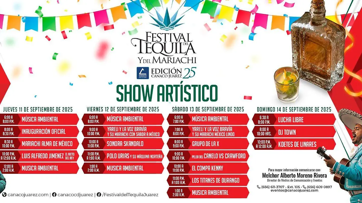 Festival del tequila y del mariachi 2025