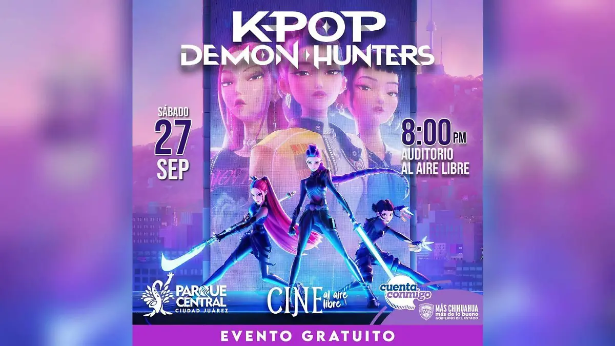K-POP Demon Hunters en el Parque Central