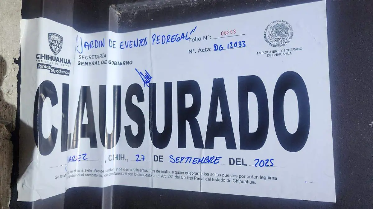 sello clausura