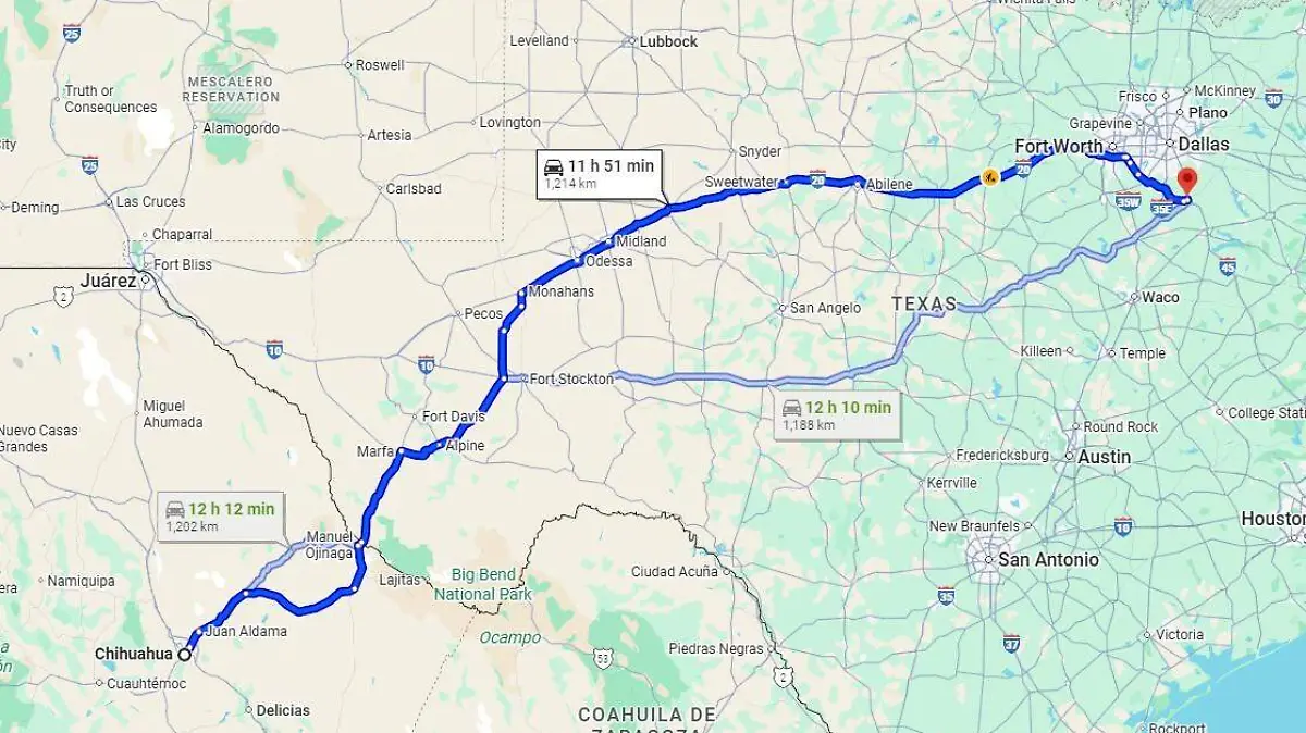 Senderos de flores en Texas