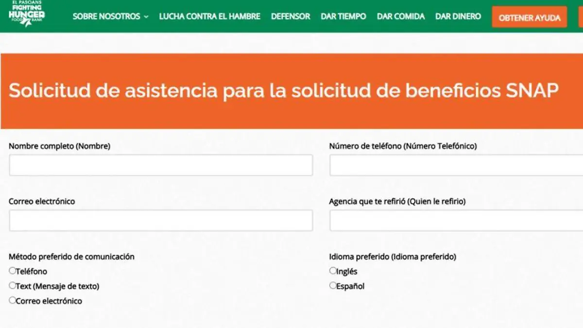 Banco de alimentos El Paso