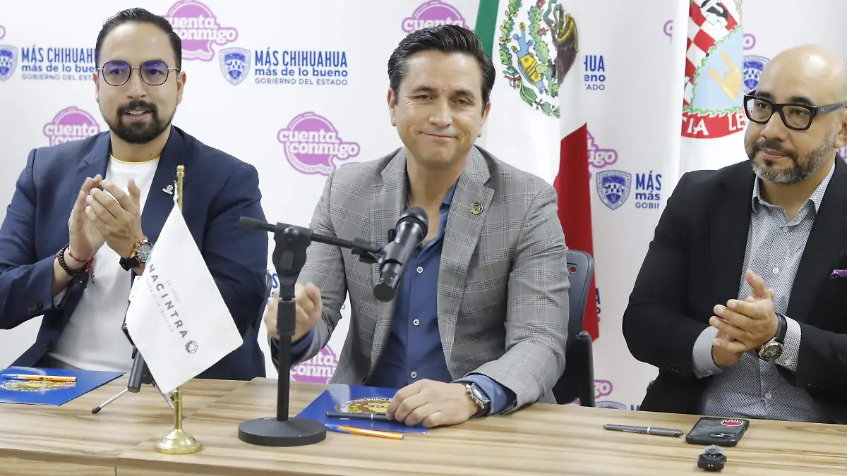 Firma de convenio entre el CEMACS Y FISCALIA y CANINTRA en evento protocolario en las instalaciones de Gobierno del Estado.