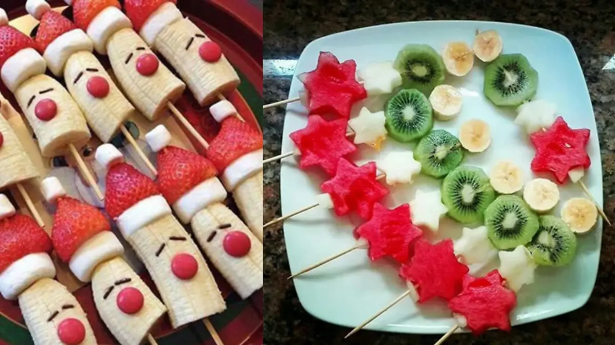 brochetas de frutas
