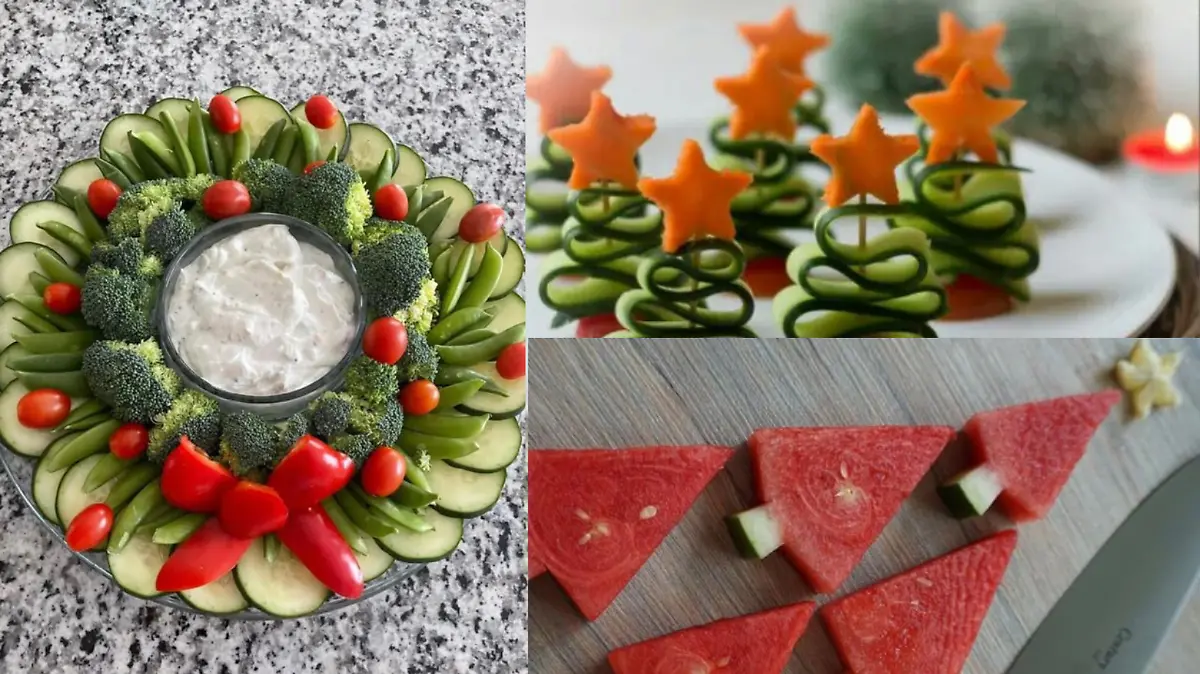 verduras y frutas picadas